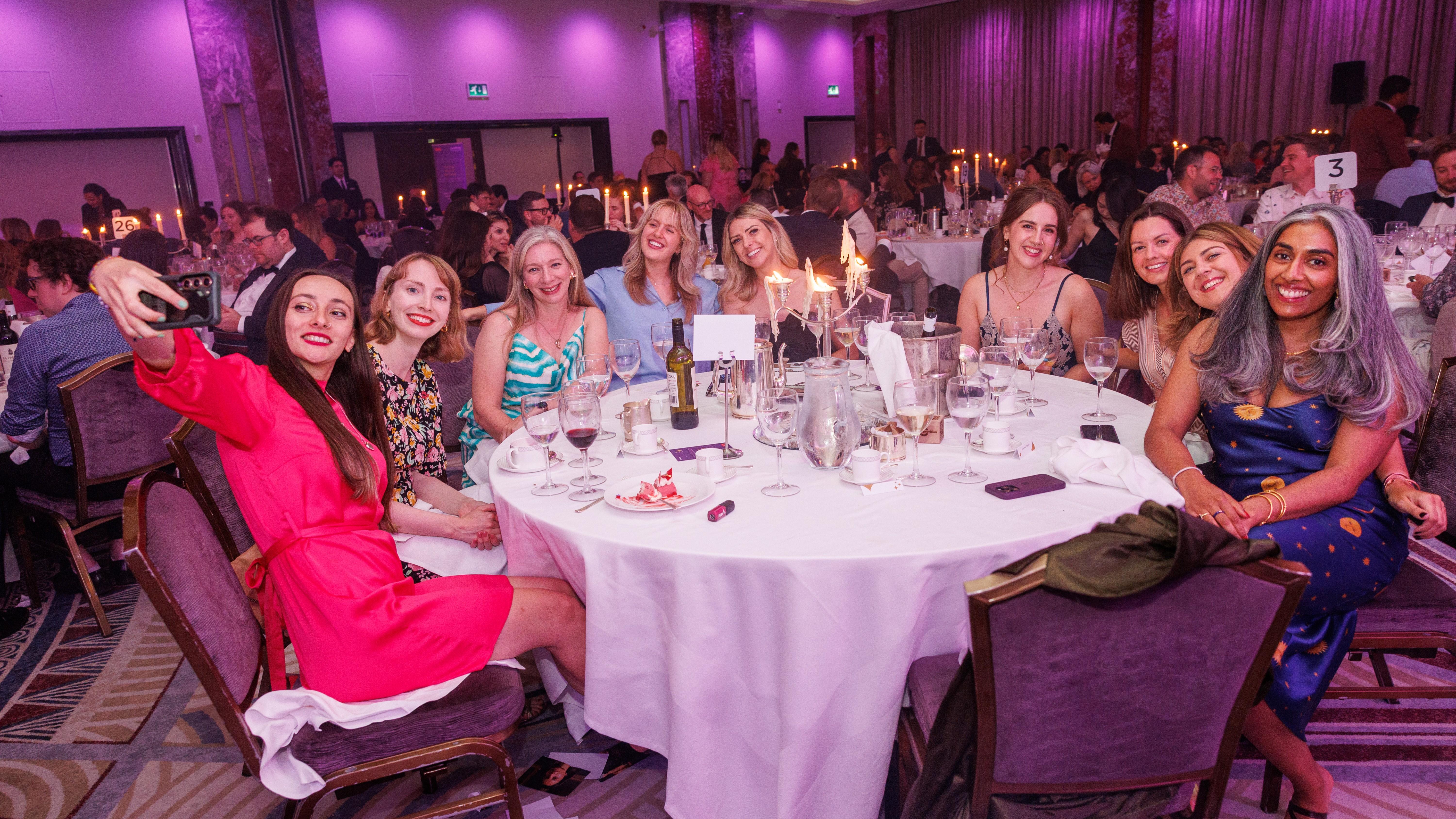 guests at their table
